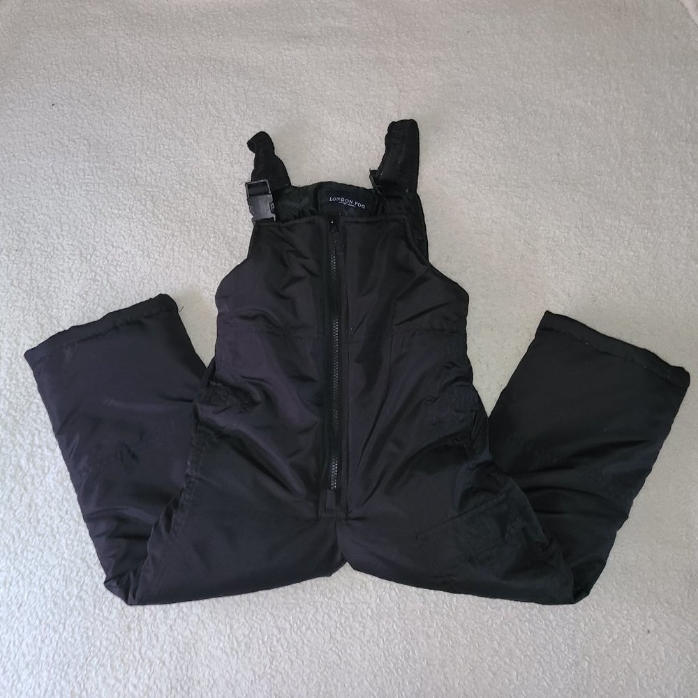 London Fog Black Snow Bibs